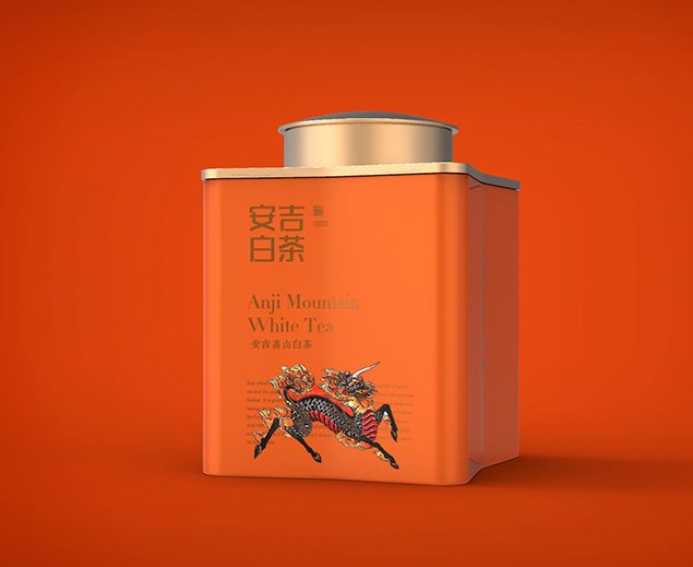 安吉白茶铁罐包装